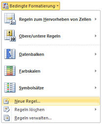 Dialog zur bedingten Formatierung