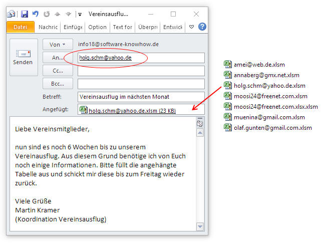 E-Mail mit Anlage