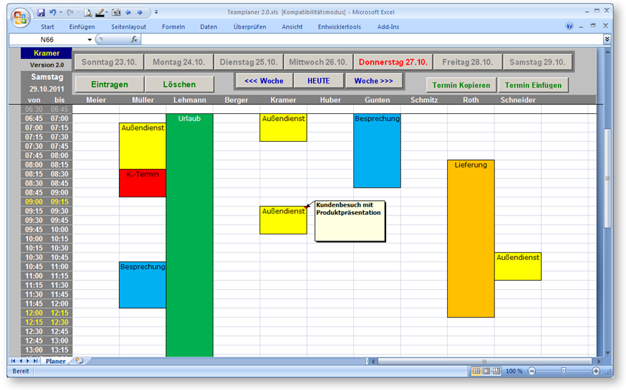 screenshot teamplaner
